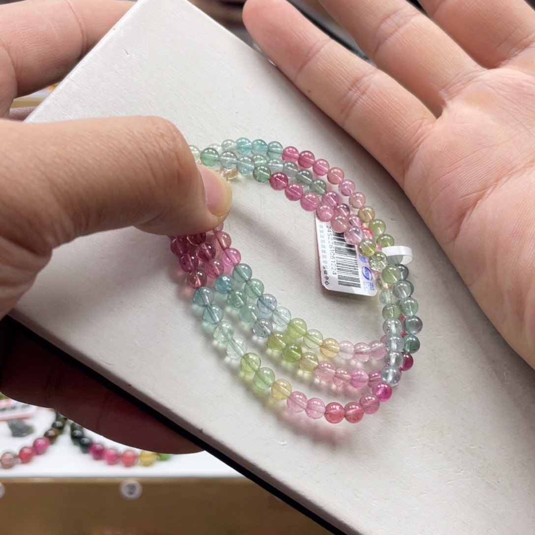 碧玺手串未镶嵌4.5mm.mmmmmmmmm