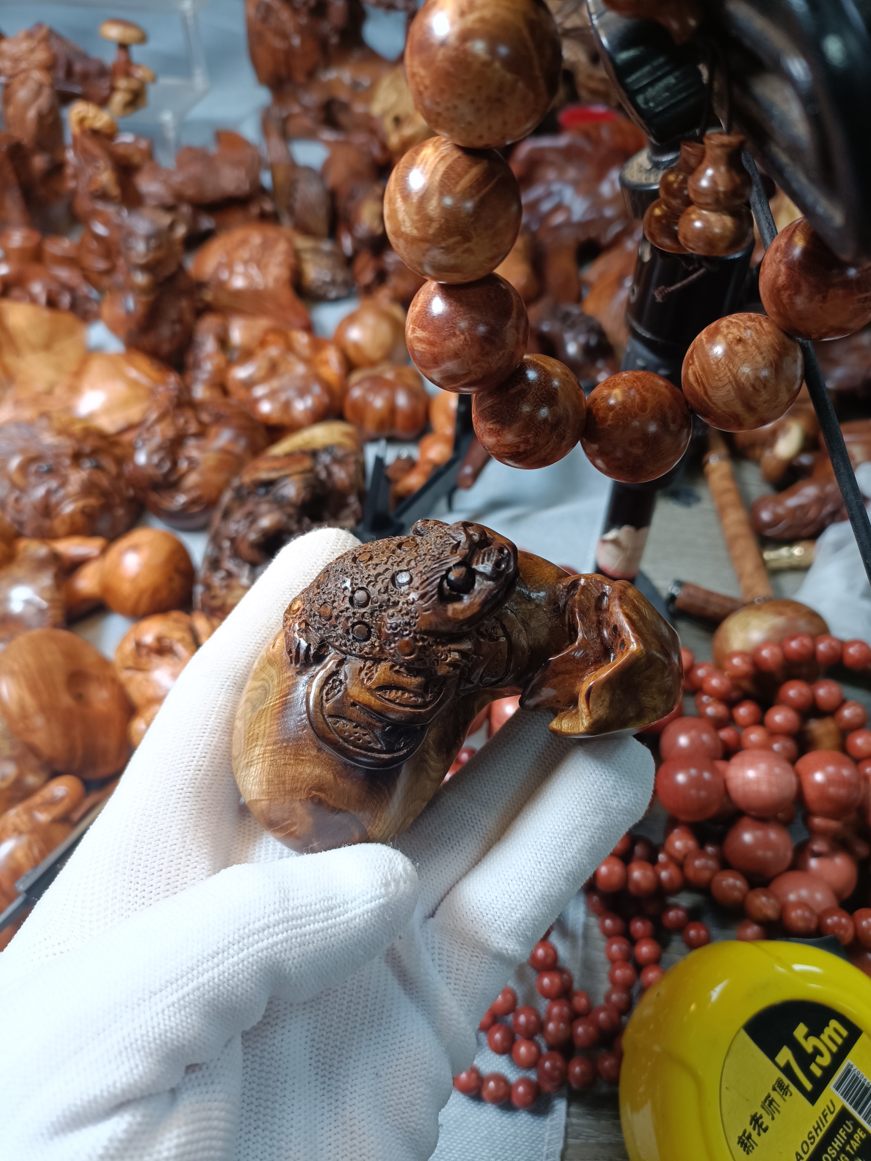 麻梨疙瘩火琉璃手把件