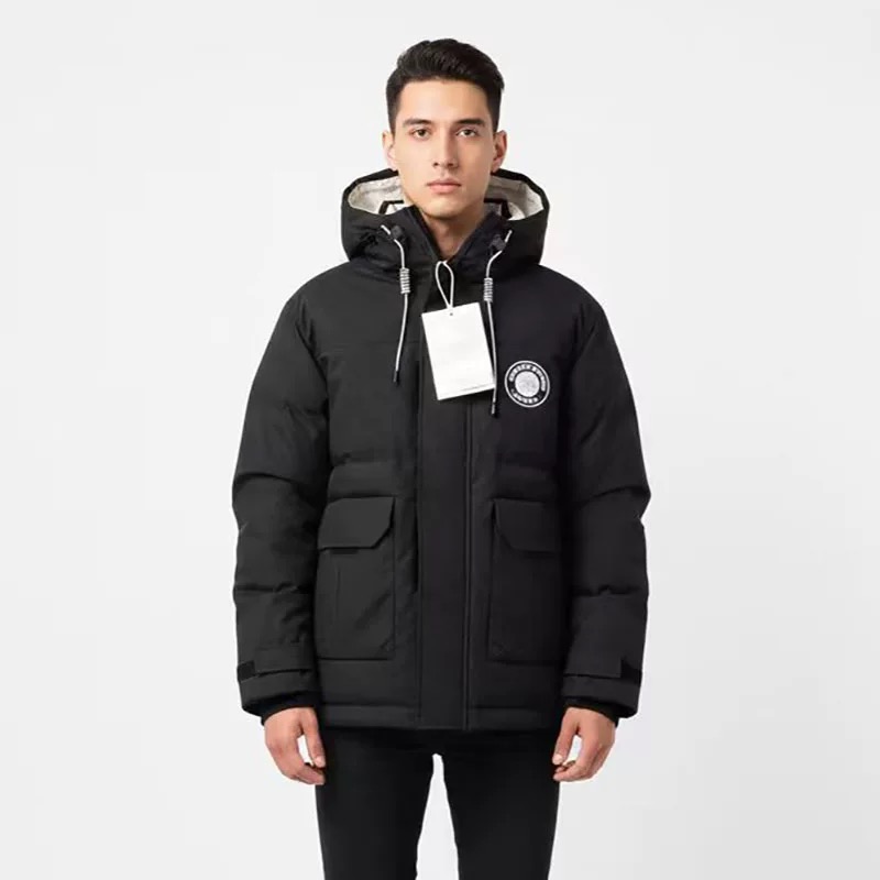 特氟龙三防科技！！秋冬户外防风防水男士简约连帽羽绒服厚款保暖