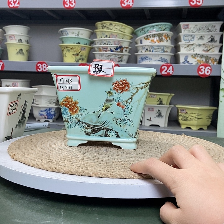 紫砂紫砂花盆1236