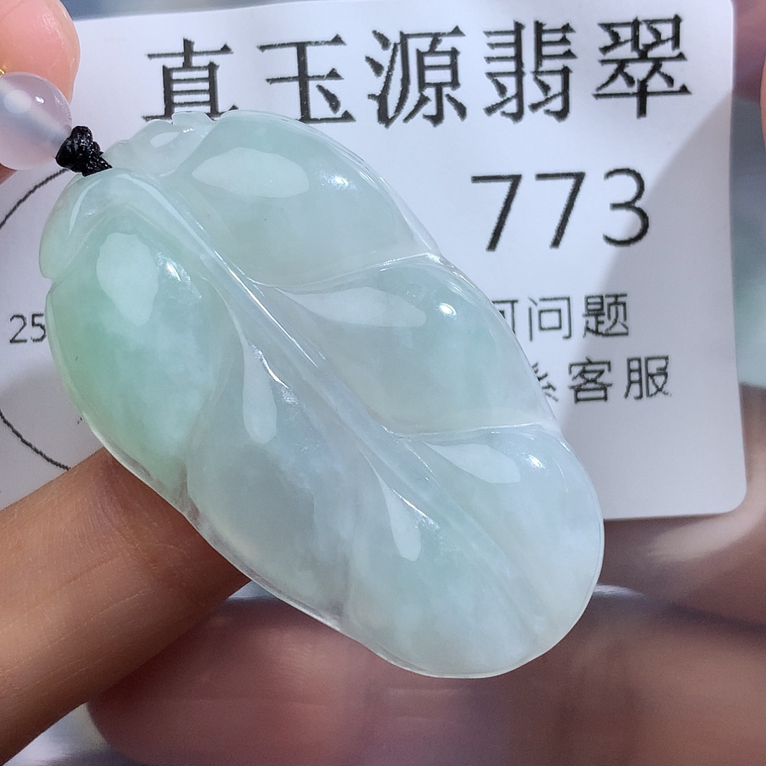 翡翠未镶嵌颈饰773