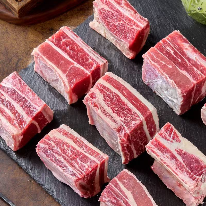 【拍3斤送2斤】清真原切甄选牛肋排肥瘦相间牛肋骨冷链包邮