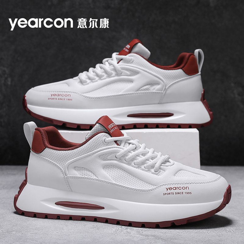 YEARCON/意尔康男士夏季透气系带网面鞋软底休闲百搭跑步运动潮鞋