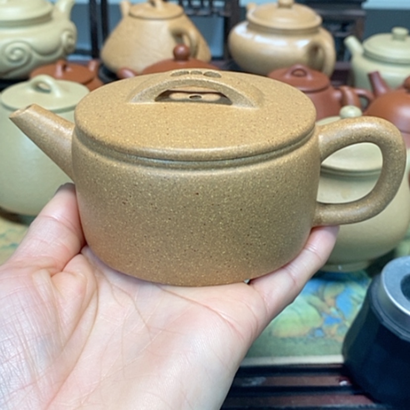 【闪购商品】紫砂茶壶黄金段半手工汉瓦