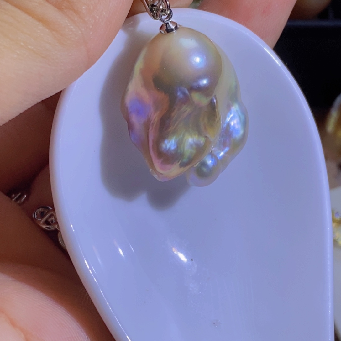 合金淡水珍珠微瑕天然淡水珍珠