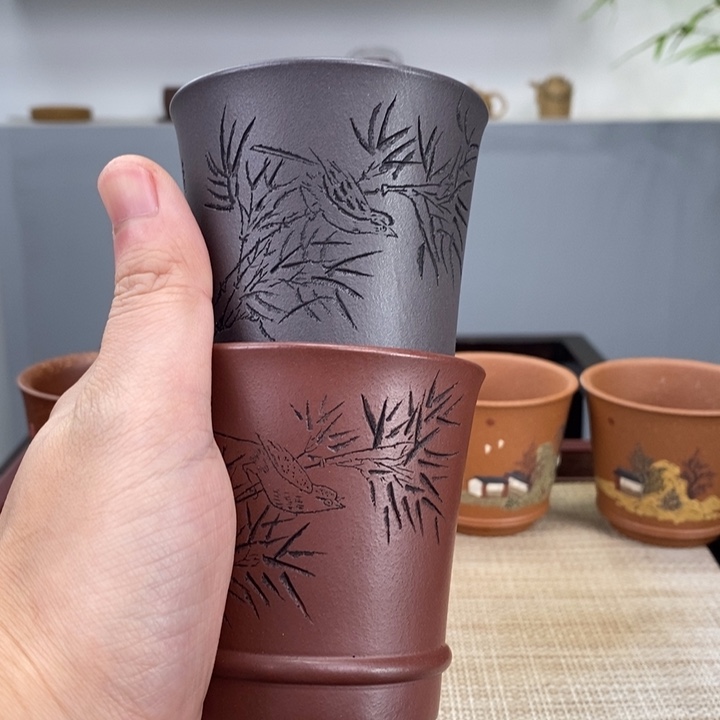 紫砂茶杯宜兴紫砂紫砂杯