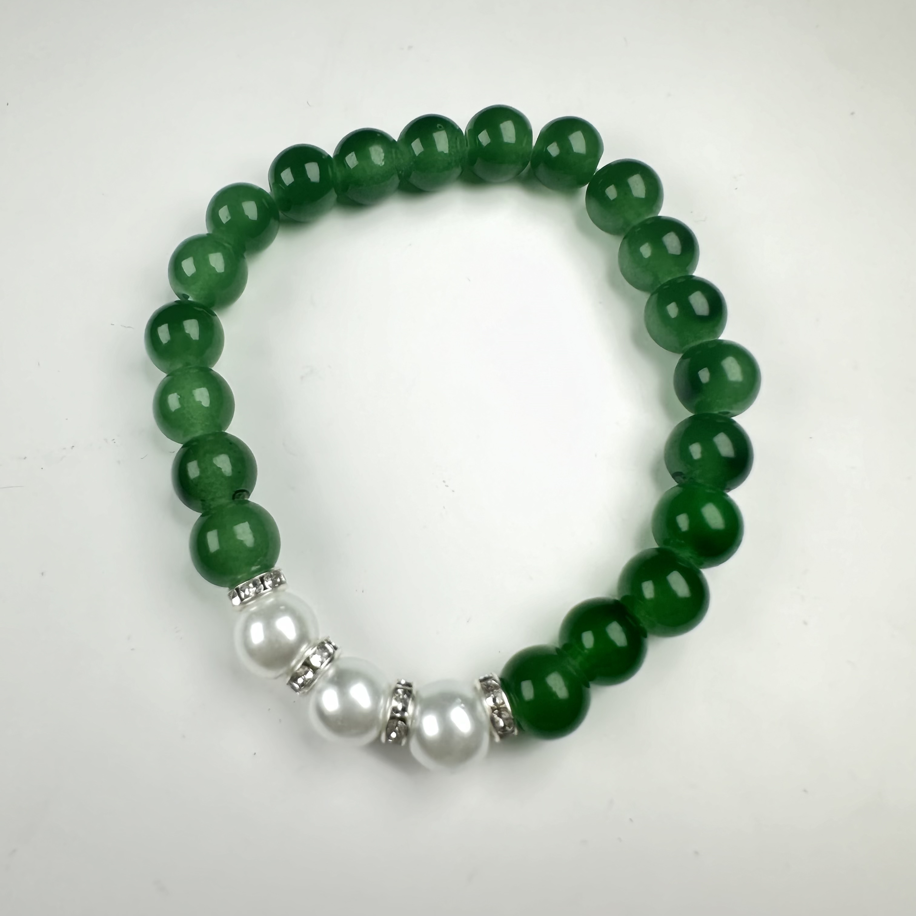 【福满满珠宝】FL045-DIY配饰-精美设计款绿手串-多样性发其一