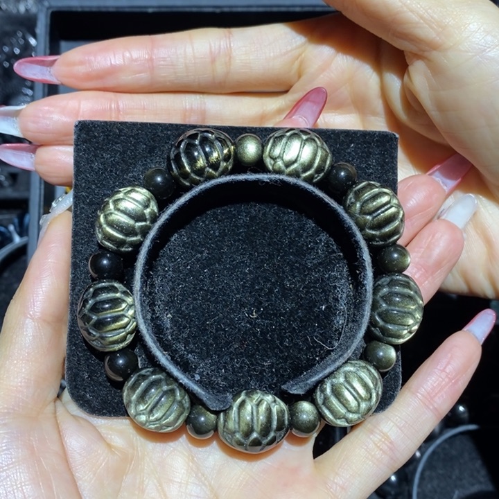 黑曜岩手链未镶嵌樱**子