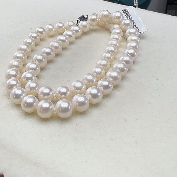 银S925镶嵌淡水珍珠颈饰➕8高品极光炫彩