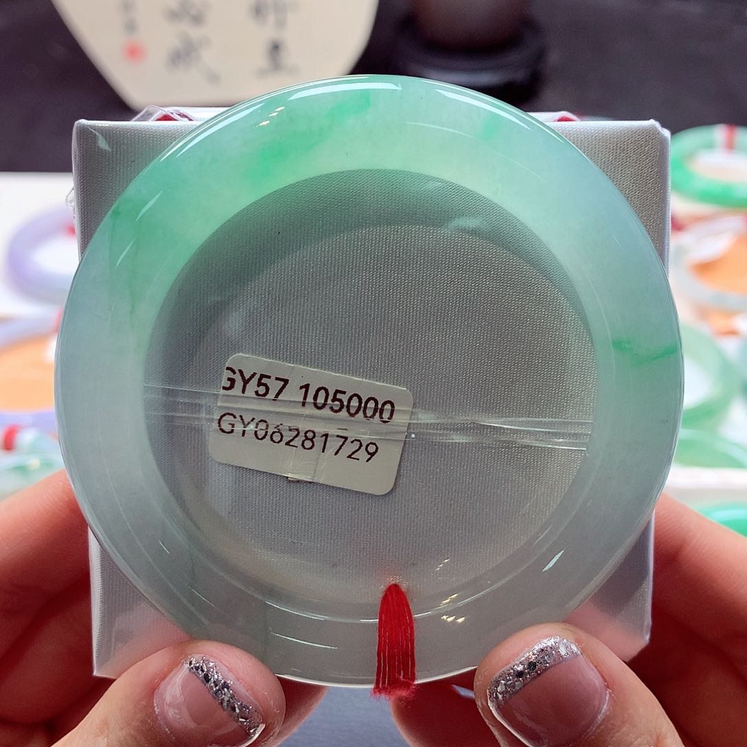 翡翠手镯未镶嵌F****F分单77