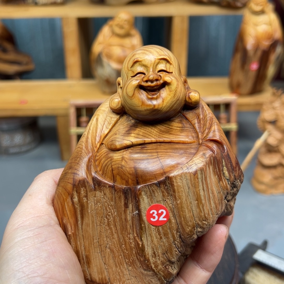 周***柏木崖柏木摆件手把件
