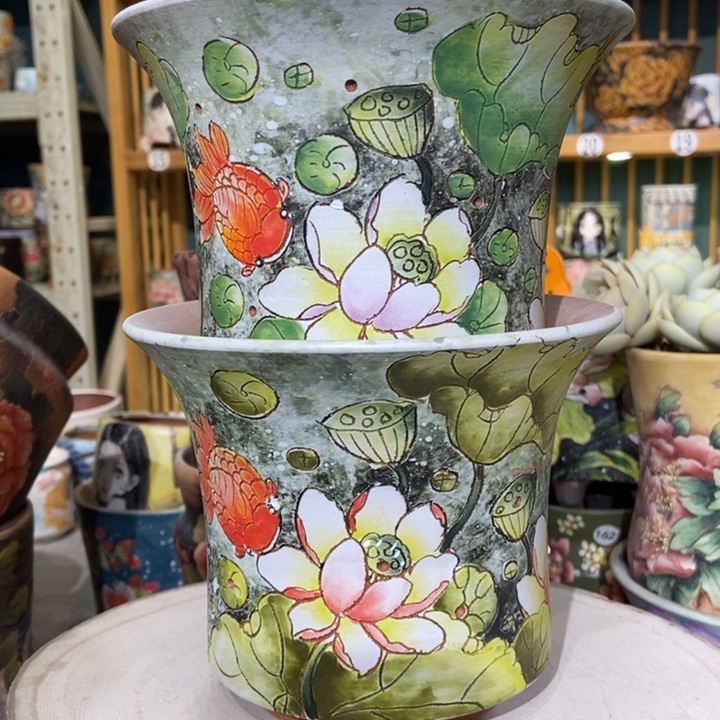 红陶景德镇艺术手绘作品