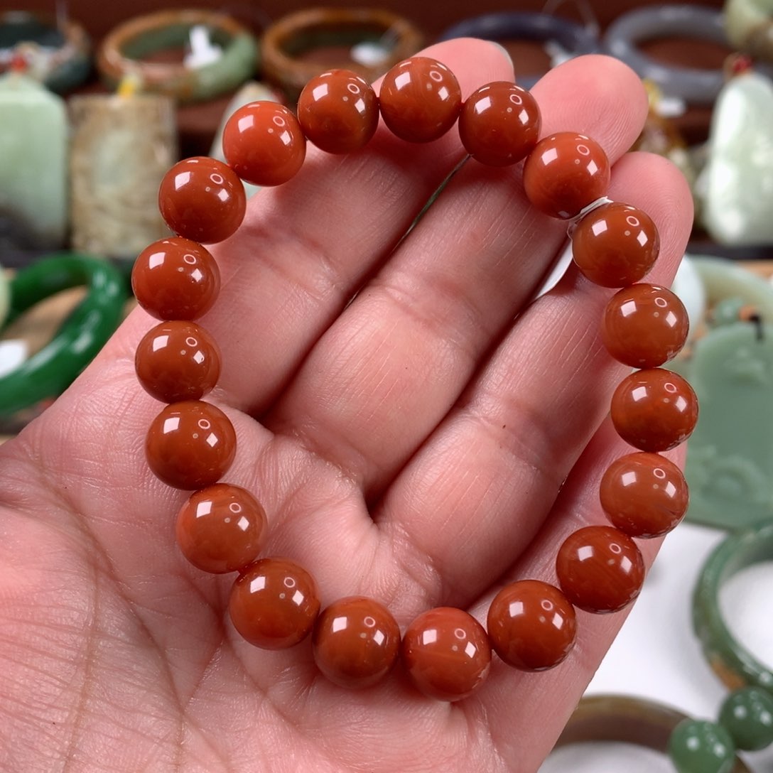 南红玛瑙手链未镶嵌卡10.11