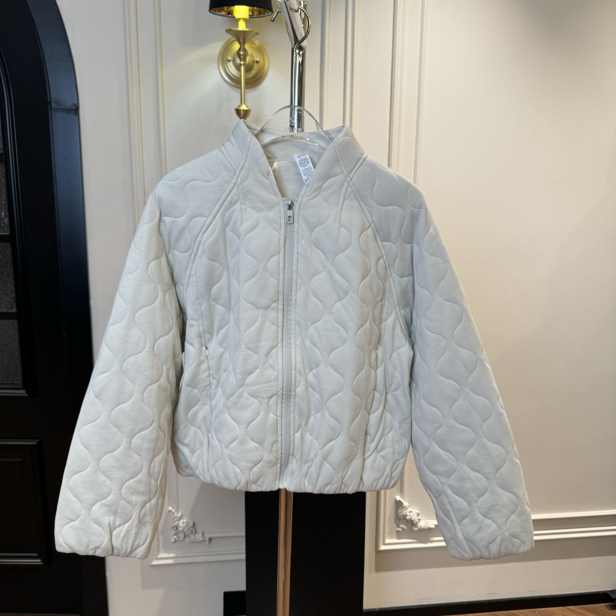 Lu立体绗缝飞行员夹克款棉服外套M405G3351