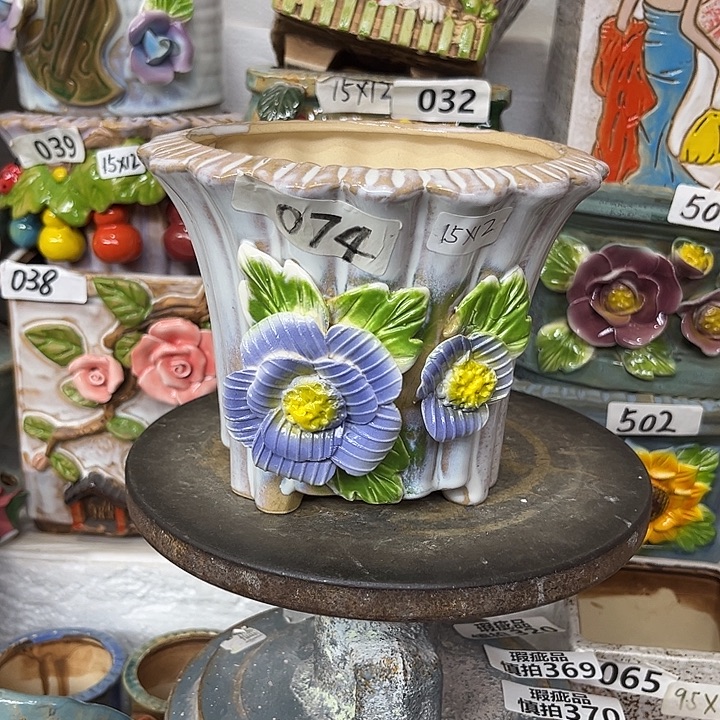 粗陶材质多肉花盆