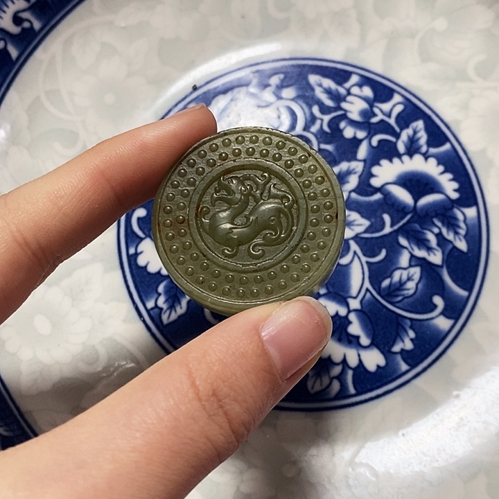 瓷片瓷片 瓷器 摆件1个