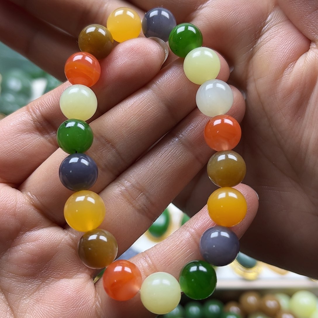 和田玉手串卡10未镶嵌