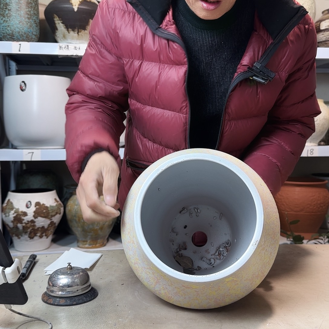 20@30 紫砂花盆尺寸瑕疵