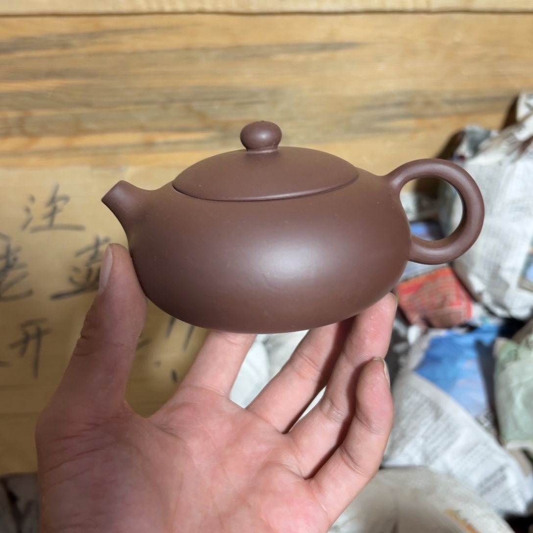 茶壶紫砂老厂紫砂壶一件！