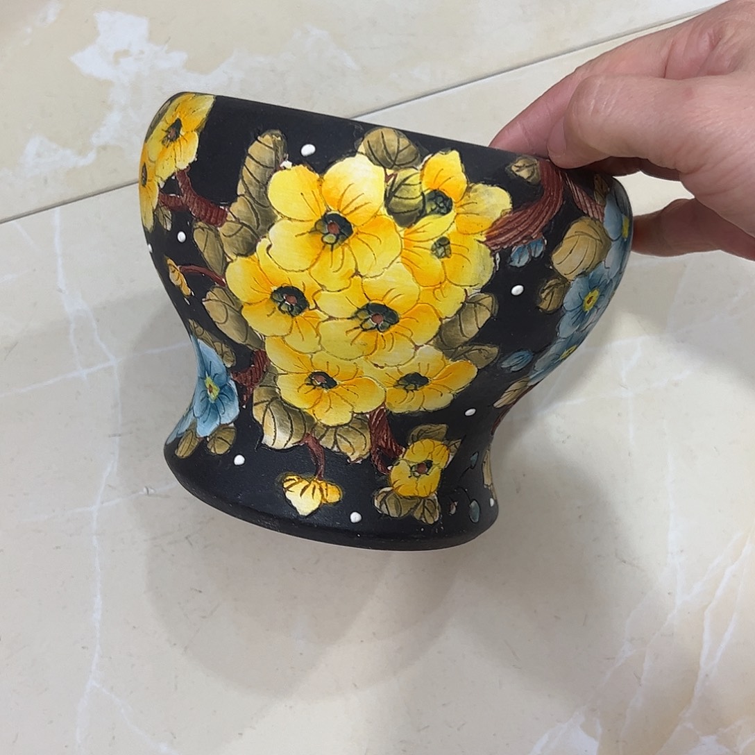 景德镇炫彩手绘口14高12.5