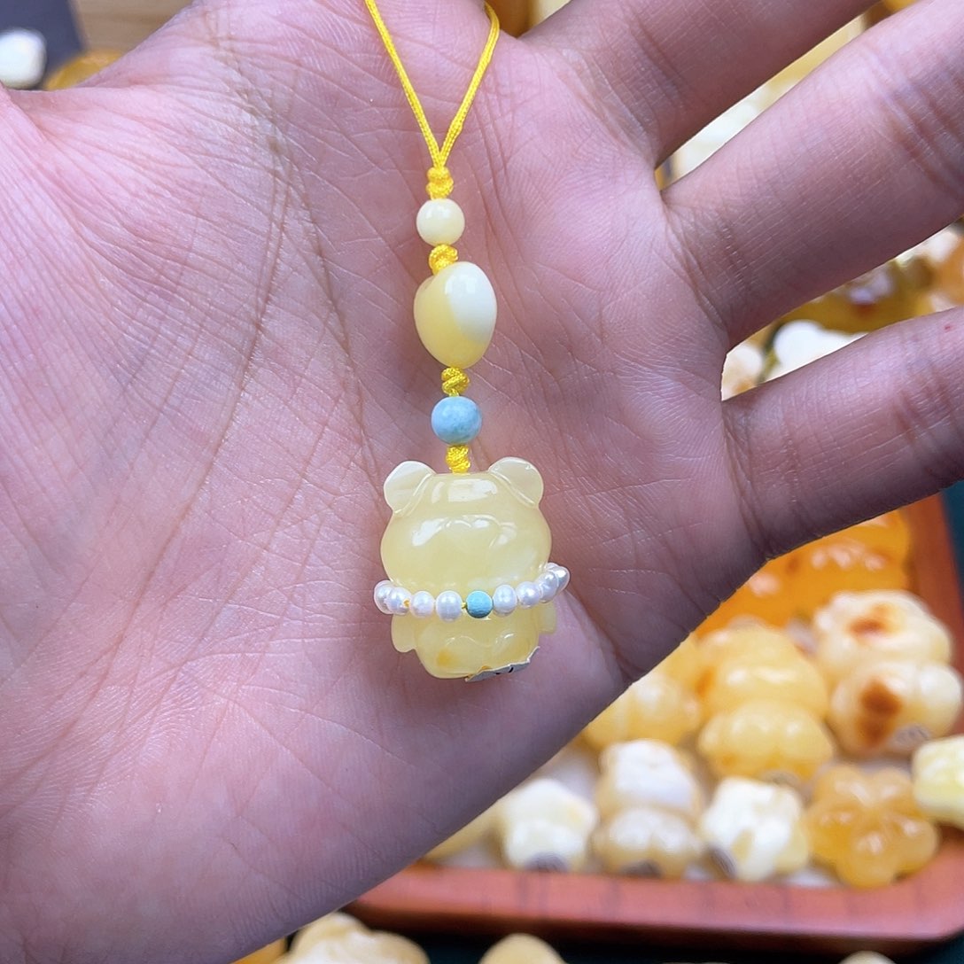 琥珀裸石未镶嵌蜜蜡