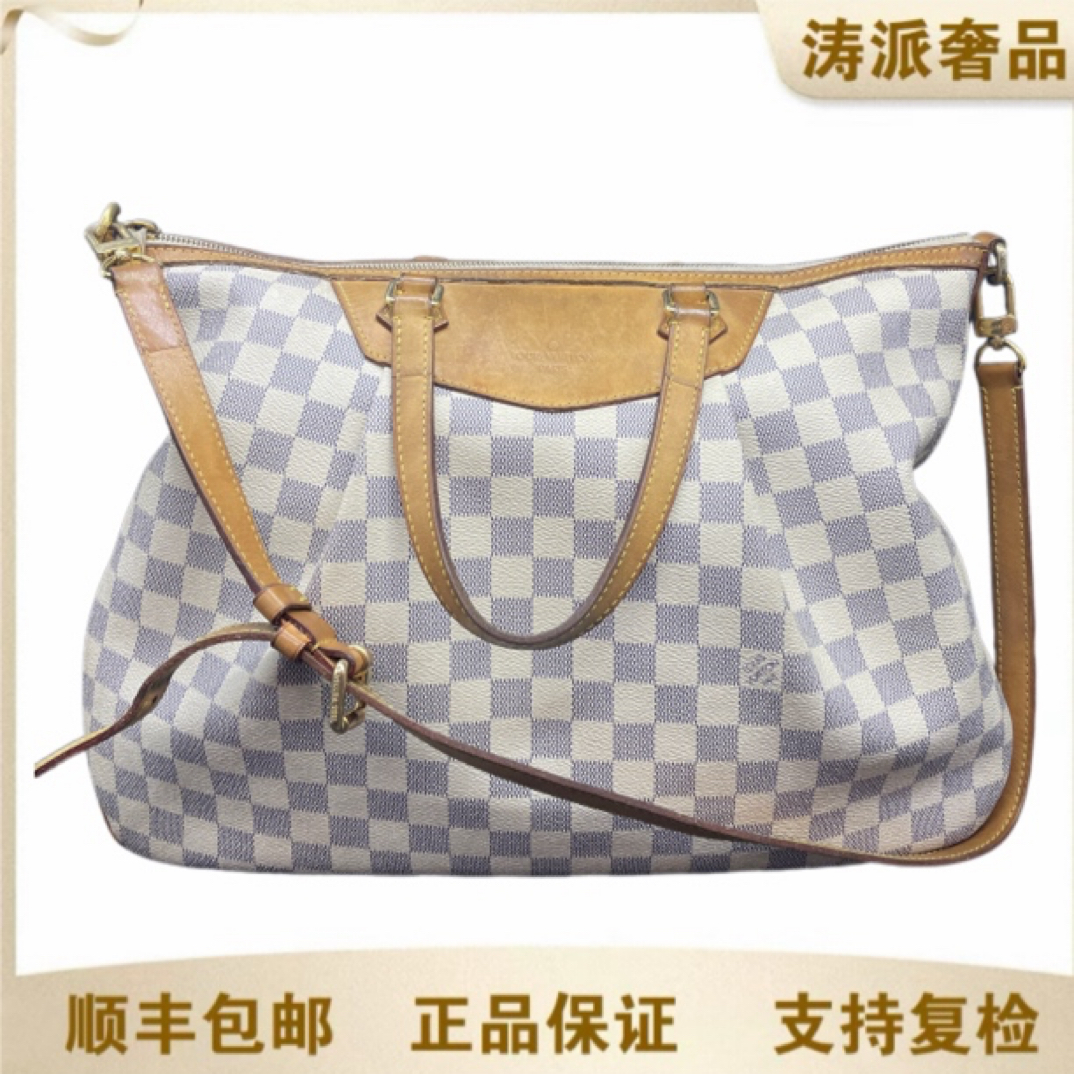 95新 LouisVuitton/路易威登 棋盘格手提斜挎/14991