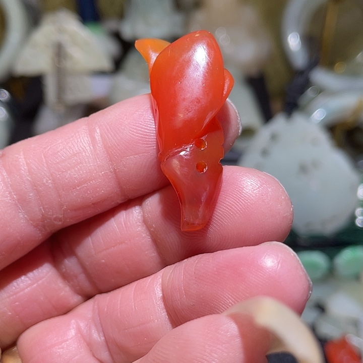 五***月玛瑙/玉髓合金颈饰挂件