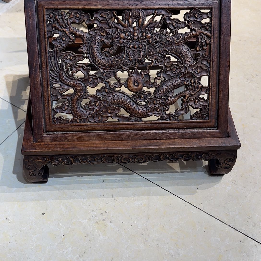 R***e花梨木书架支架一个尺寸40/31/12