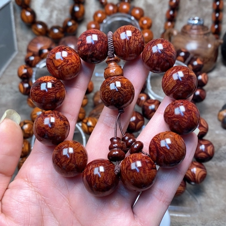 黄花梨/降香黄檀紫油梨成品加工手串