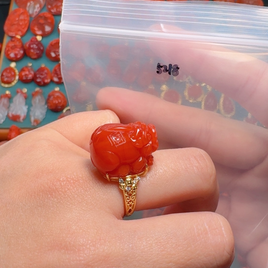 南红玛瑙南红银S925镶嵌