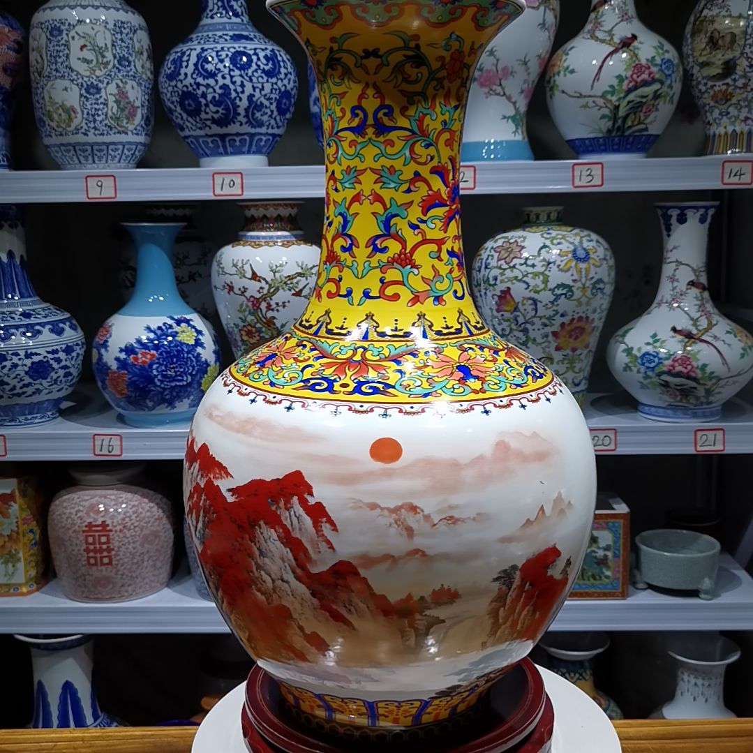 瓶景德镇陶瓷花瓶摆件