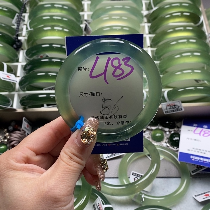 蛇纹石玉手镯未镶嵌婷*ღ