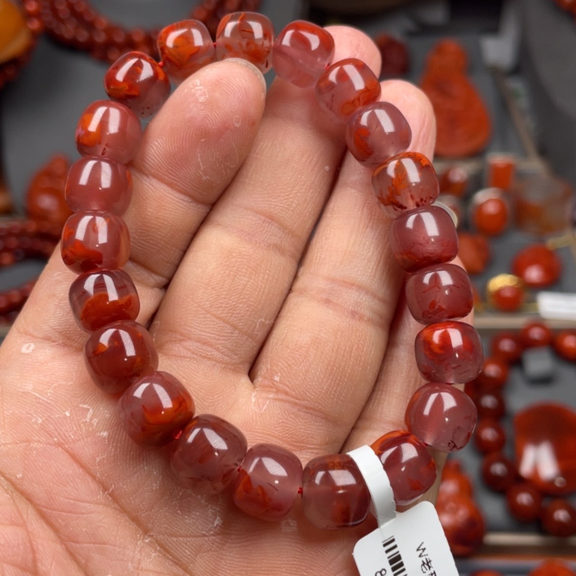 【闪购商品】南红玛瑙珠宝奇石未镶嵌单圈10