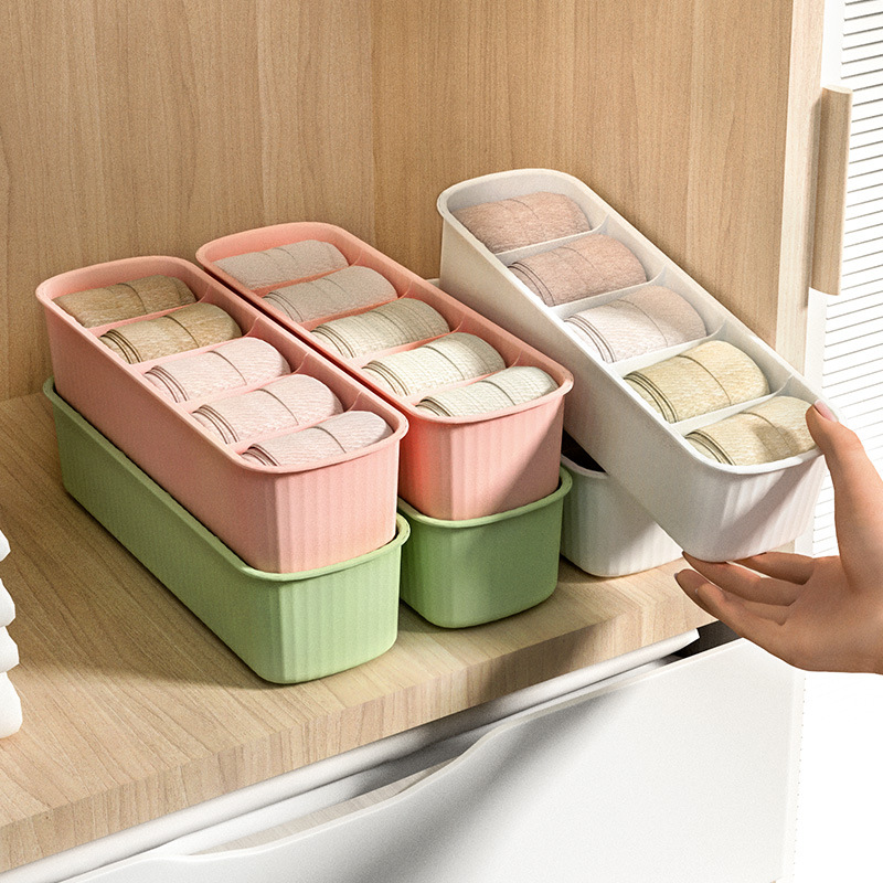 收纳箱收纳中号休闲风分装款分格衣袜储物盒抽屉式内衣收纳盒