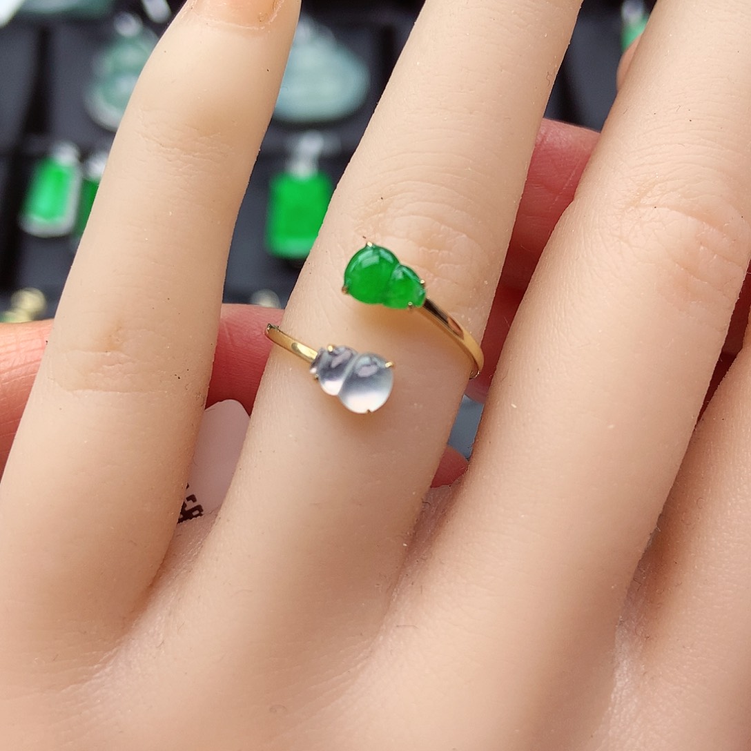 翡翠颈饰18K金镶嵌上新