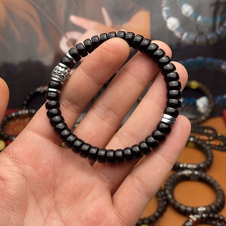 7***叔手串椰蒂8黑金直切吞金兽