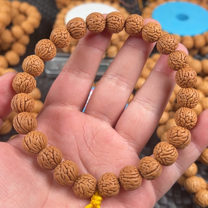 桃核手串盘锦野生肌肉大肠