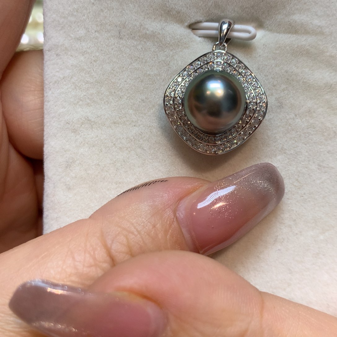 海水珍珠颈饰银S925镶嵌