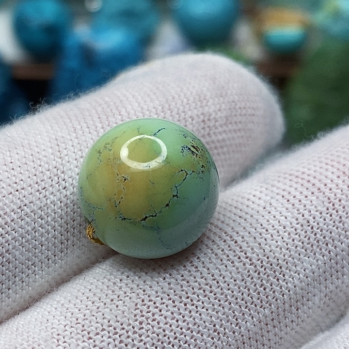 绿松石未镶嵌天然原矿 地大质检