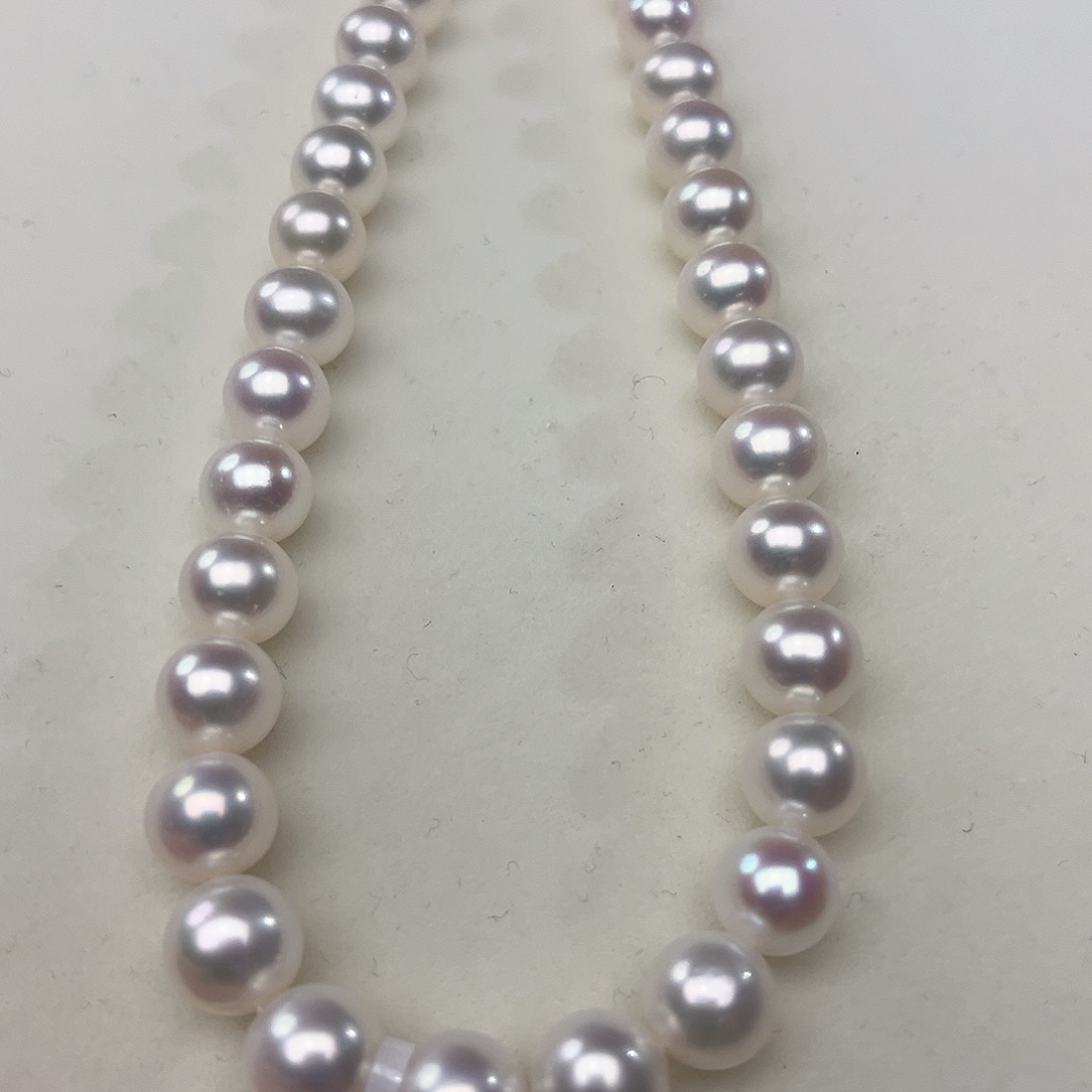 颈饰银S925镶嵌淡水珍珠