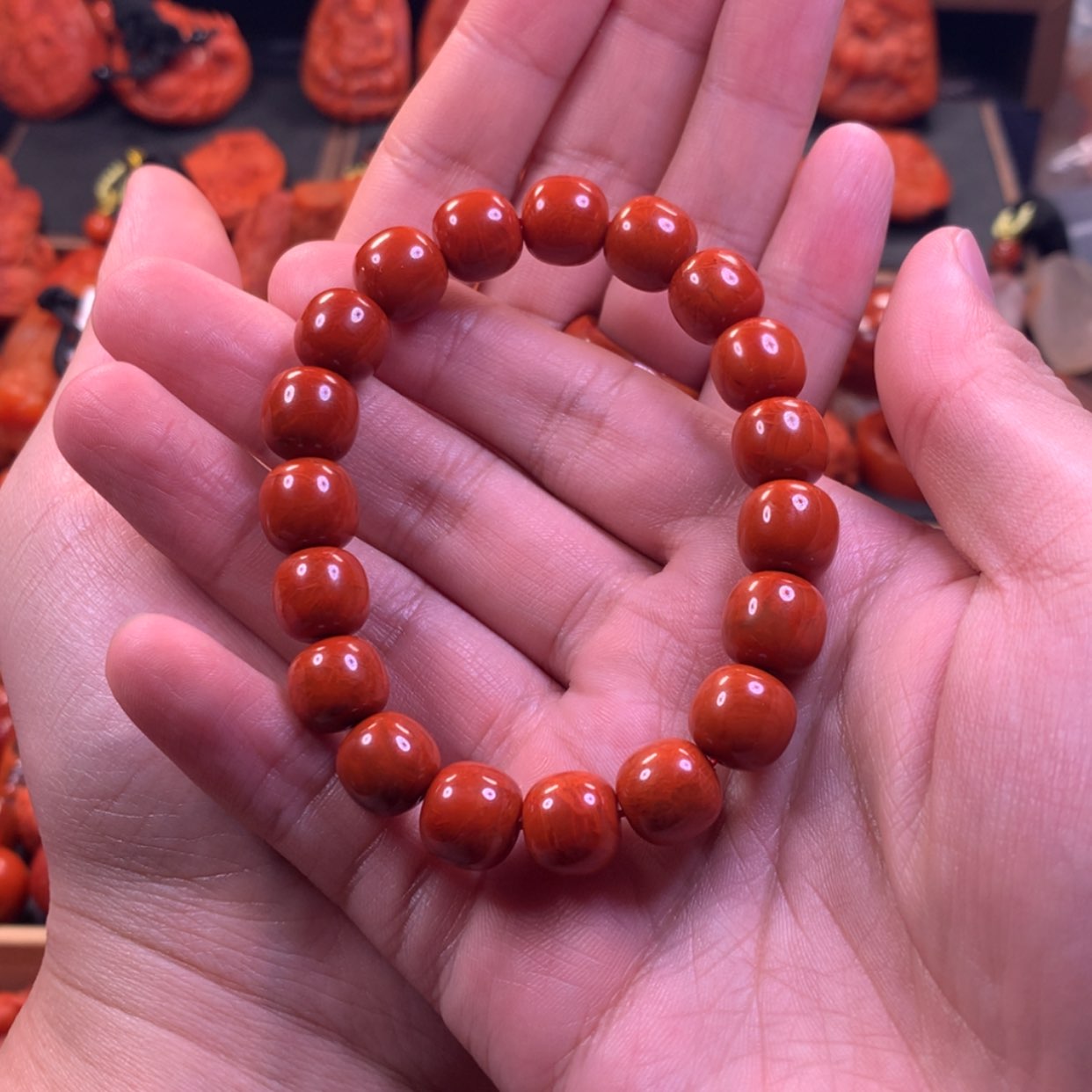 【闪购商品】未镶嵌单圈手串南红玛瑙安**生