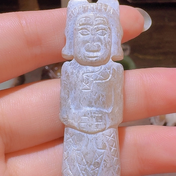 甫***斋和田玉未镶嵌挂件