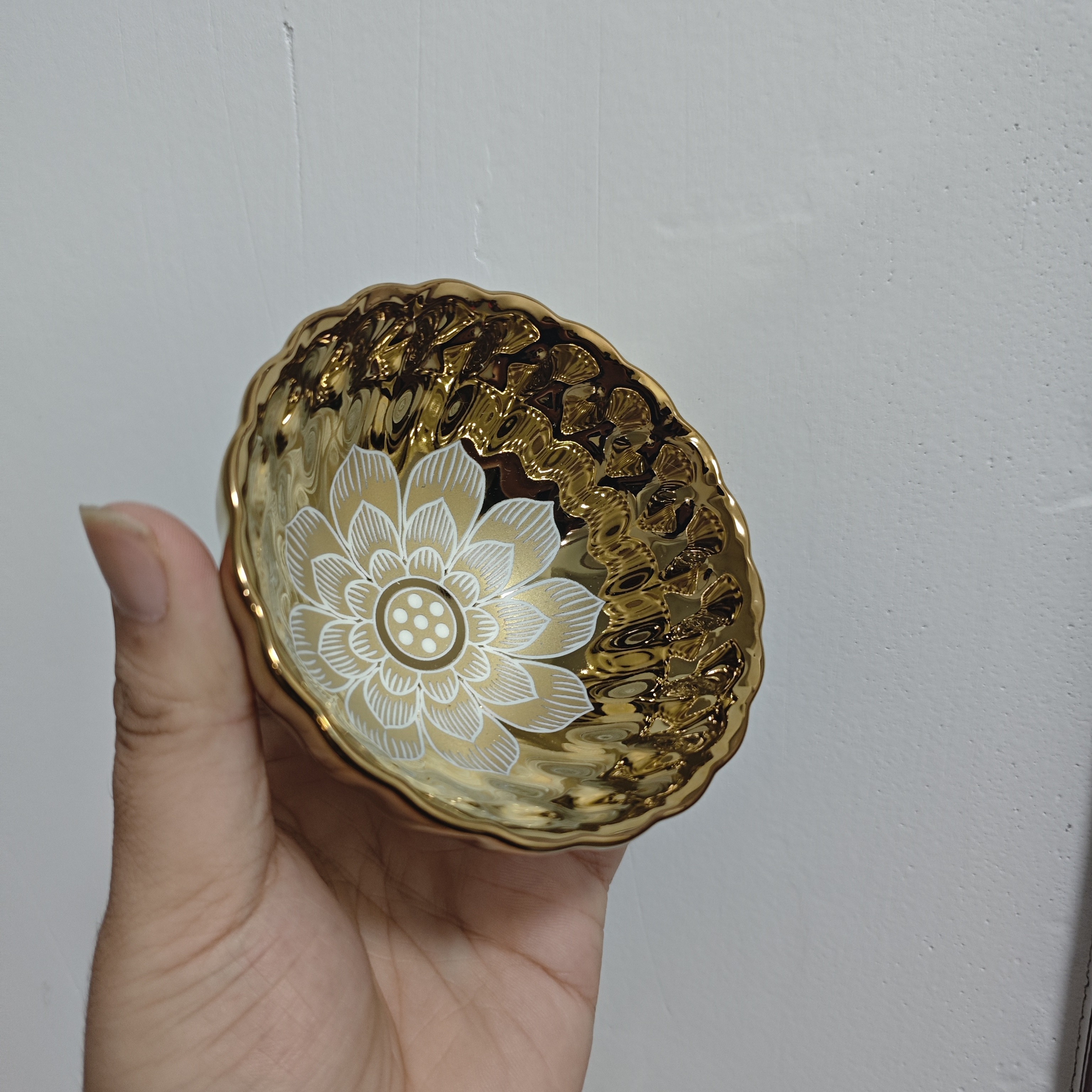 金玉满堂九瓣荷花精美主人杯品茗杯茶杯水杯