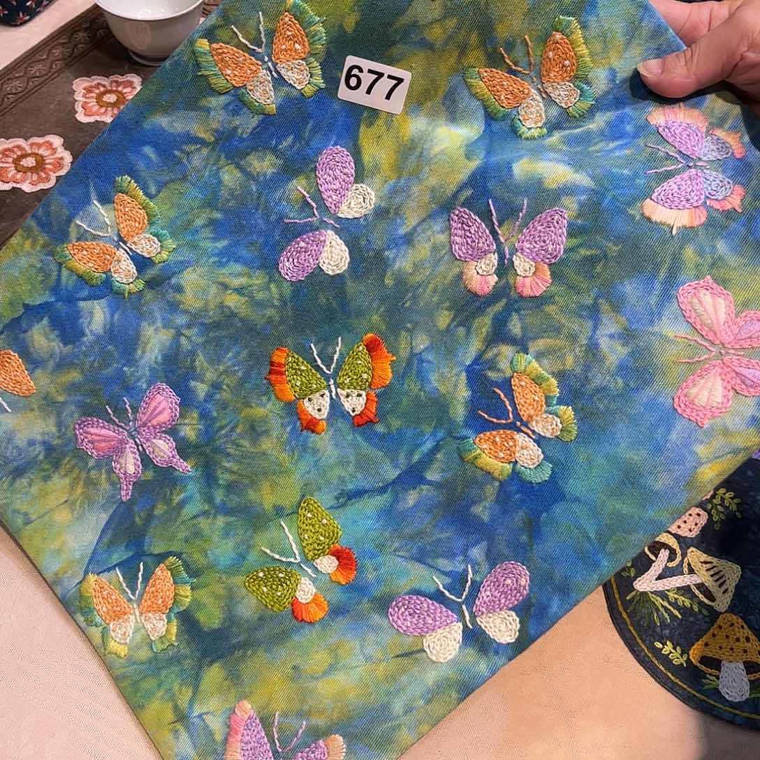 规格30.40刺子绣茶席