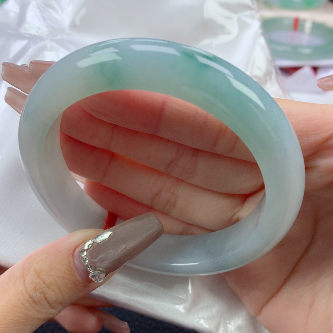 翡翠手镯未镶嵌58.8正圈