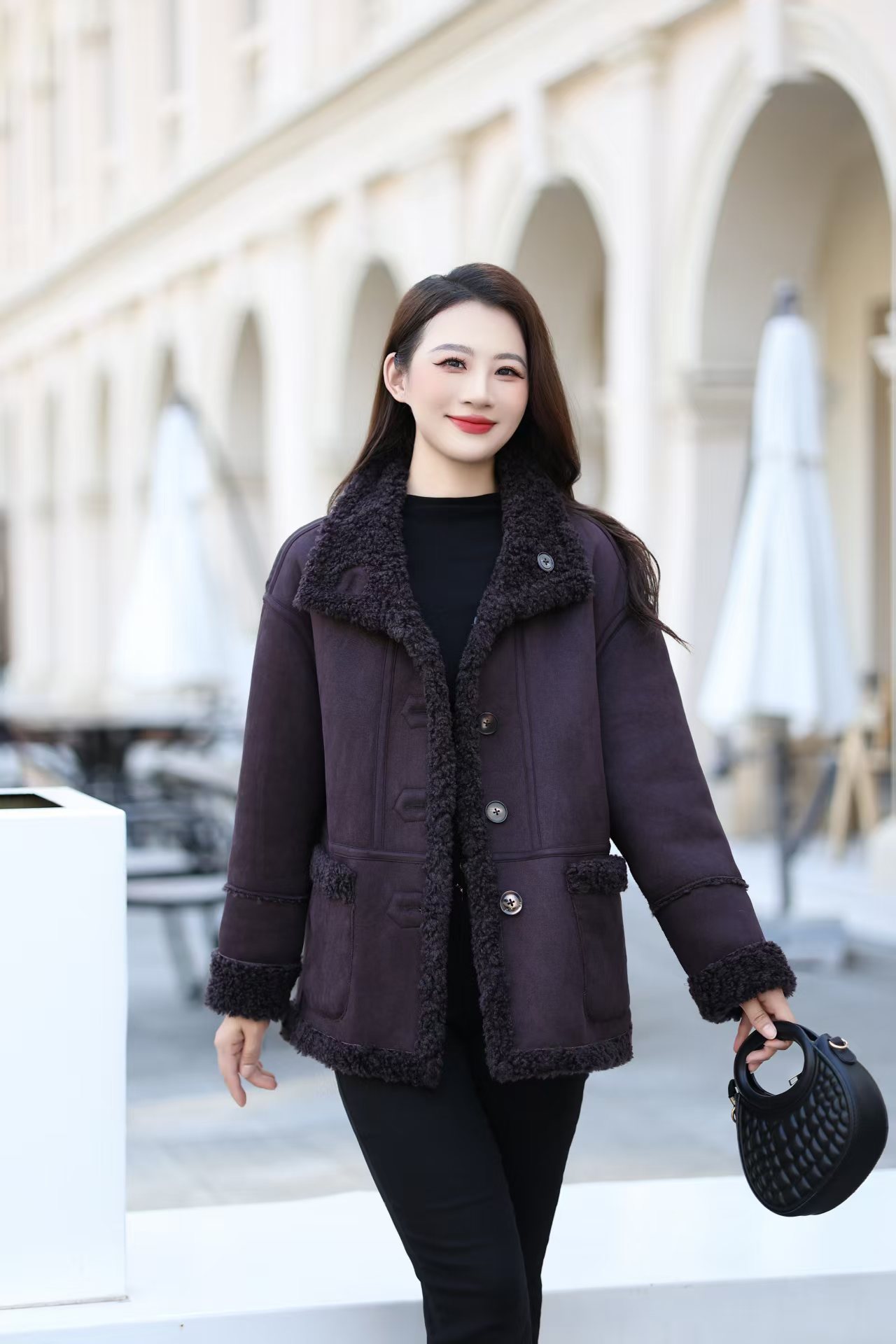 【伊可定制】C891秋冬短款外套女2025气质时尚百搭上衣外套女