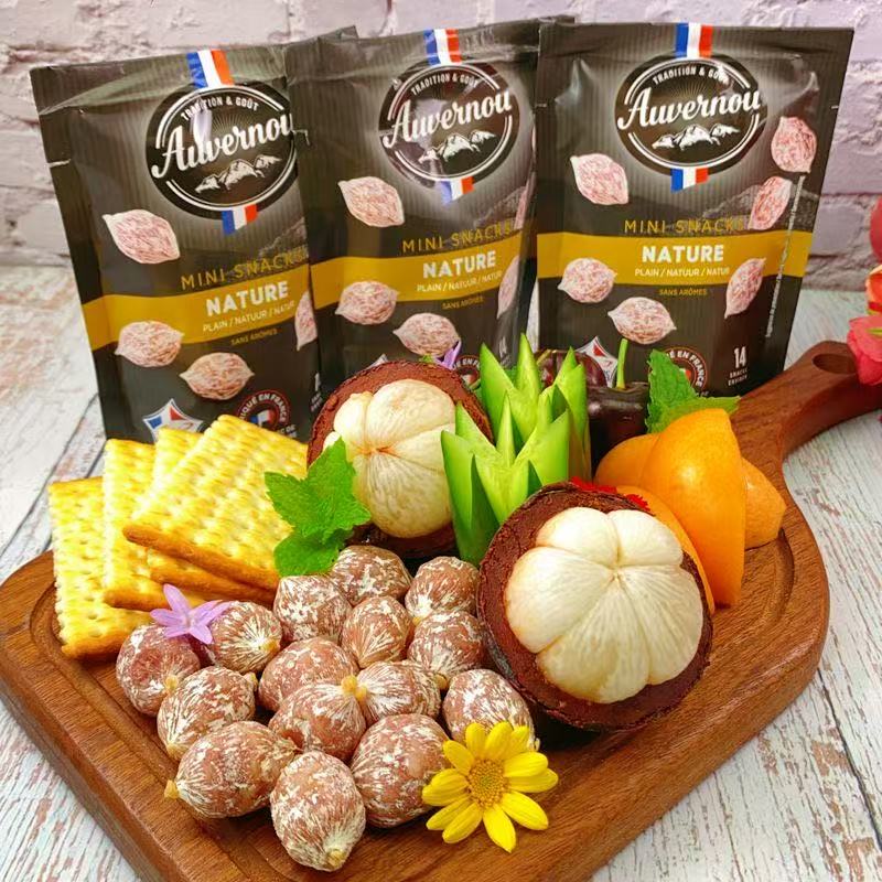 法国Auvernou salami欧弗诺即食风干萨拉米香肠肉 枣小香肠75g