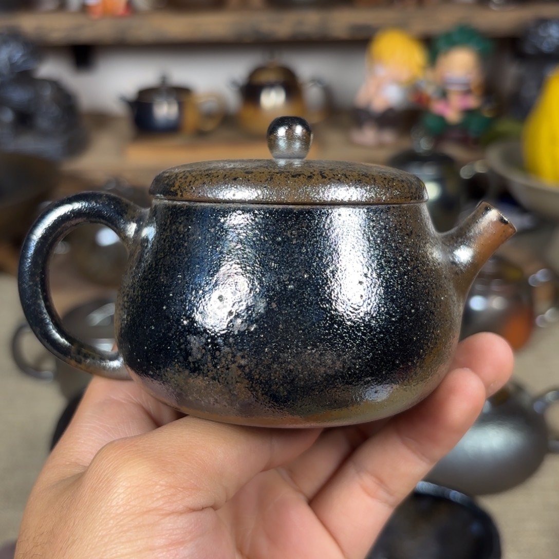 建水紫陶三木柴烧140cc