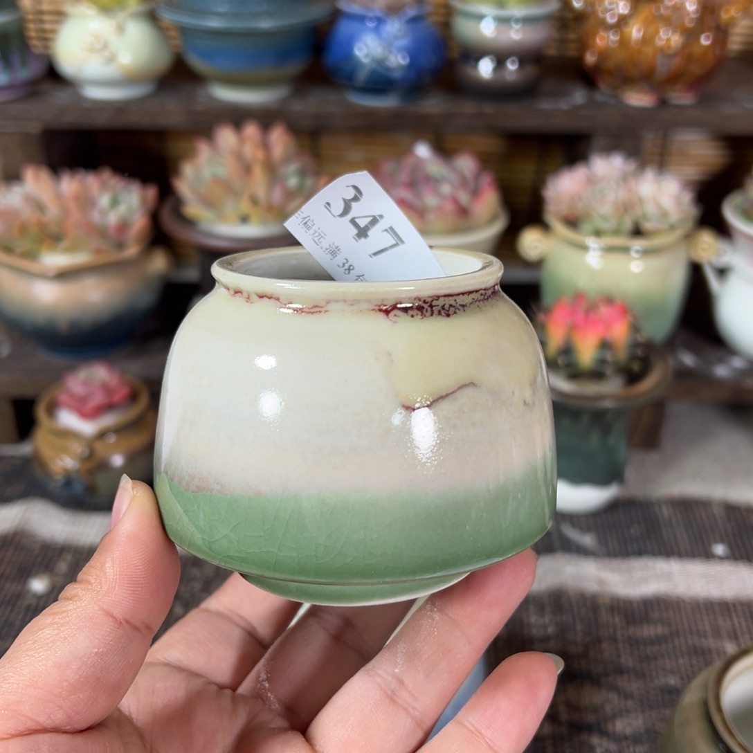 红陶景德镇手工花盆