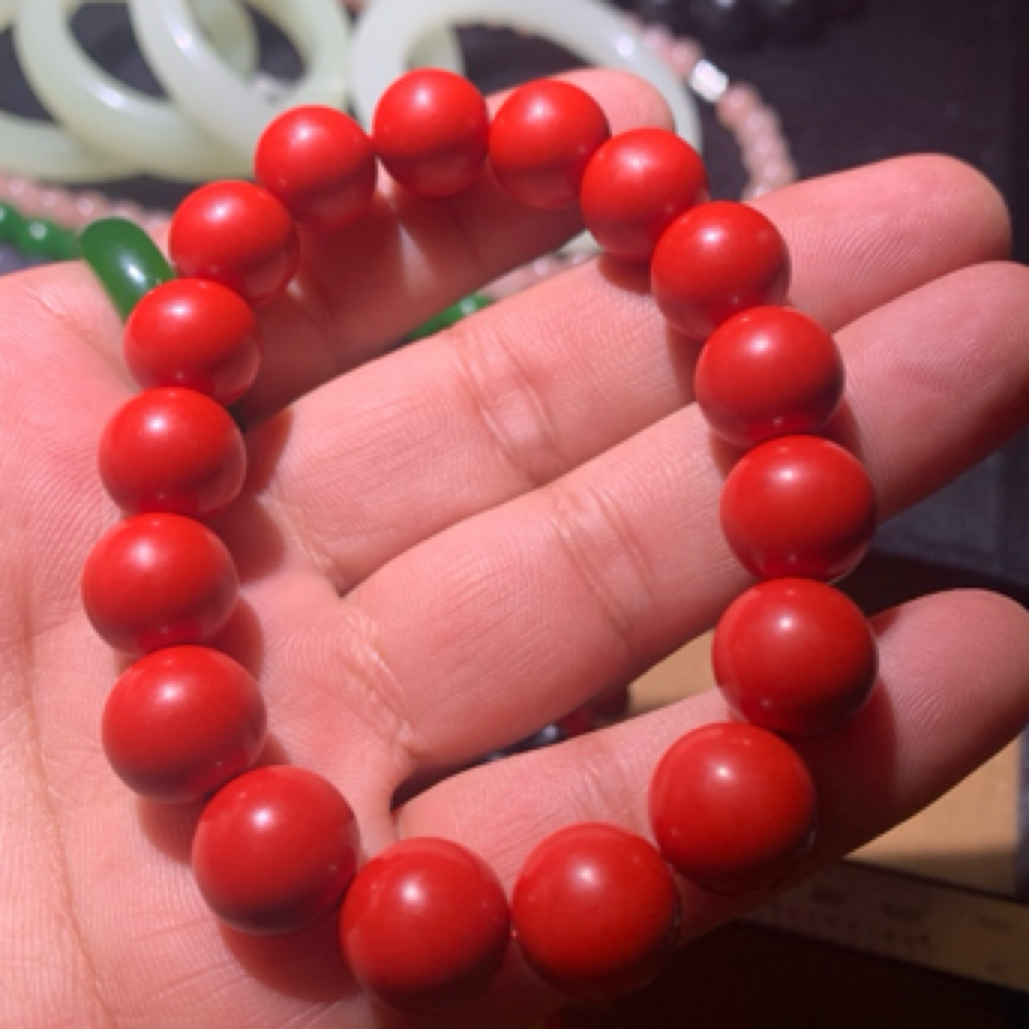 典藏 红沙高档情侣手工珠链DIY拍一发一 